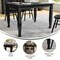 Flash Furniture Grace 47in. Solid Wood Dining Table w/Turned Wooden Legs, HD Rectangle Wood Table for 4, Black KER-T-799-BLK-47-GG - alternate 2